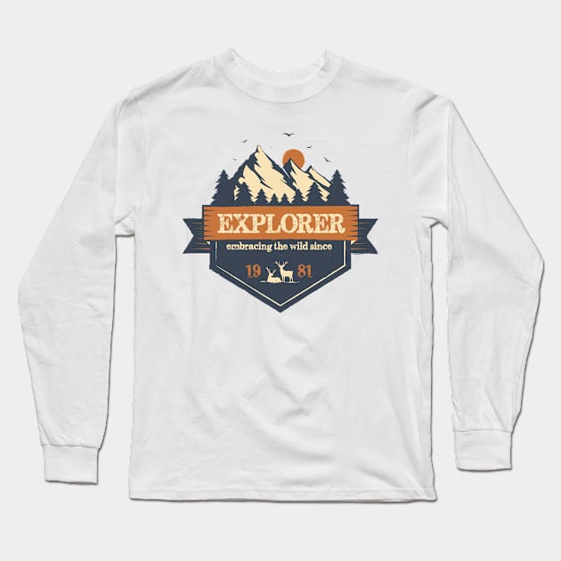 Explorer since 1981 Long Sleeve T-Shirt by Mandra